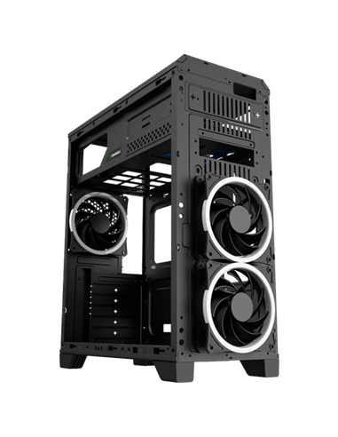 Carcasă PC Gamemax G563, Midi-Tower, Fără PSU, Negru