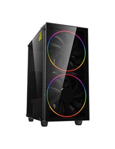 Carcasă PC Gamemax Black Hole, Midi-Tower, Fără PSU, Negru 2