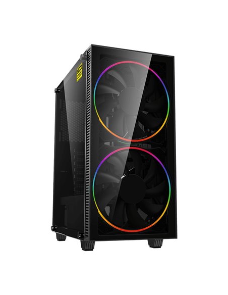 Компьютерный корпус Gamemax Black Hole, Midi-Tower, Без блока питания, Чёрный