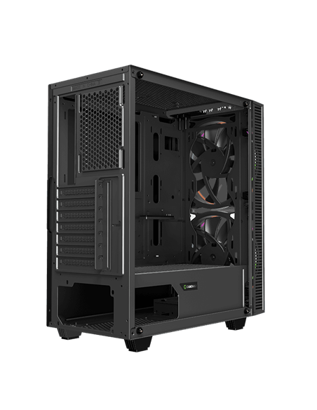 Carcasă PC Gamemax Black Hole, Midi-Tower, Fără PSU, Negru