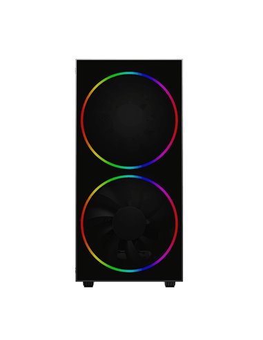 Компьютерный корпус Gamemax Black Hole, Midi-Tower, Без блока питания, Чёрный