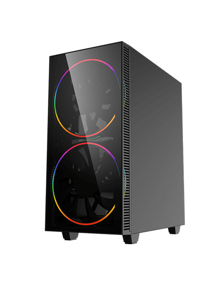 Компьютерный корпус Gamemax Black Hole, Midi-Tower, Без блока питания, Чёрный
