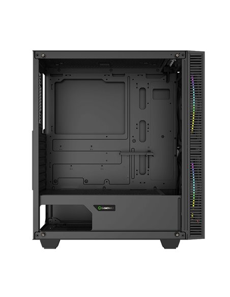 Carcasă PC Gamemax Black Hole, Midi-Tower, Fără PSU, Negru