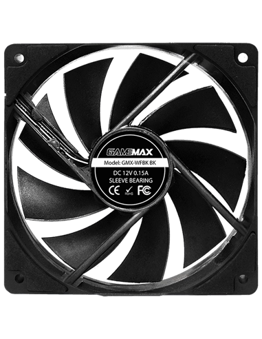 Ventilator PC Gamemax GMX-WFBK BK, 120 mm