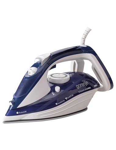 Утюг Gorenje Steam care pro SIH2600BLC, 2600Вт, Синий