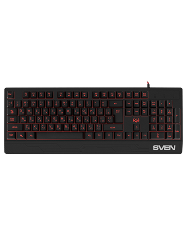 Клавиатура SVEN KB-G8300, Проводное, Чёрный