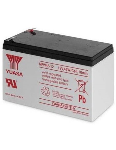 Аккумулятор для резервного питания Yuasa NPW45-12-TW, 12В, 7,5А*ч