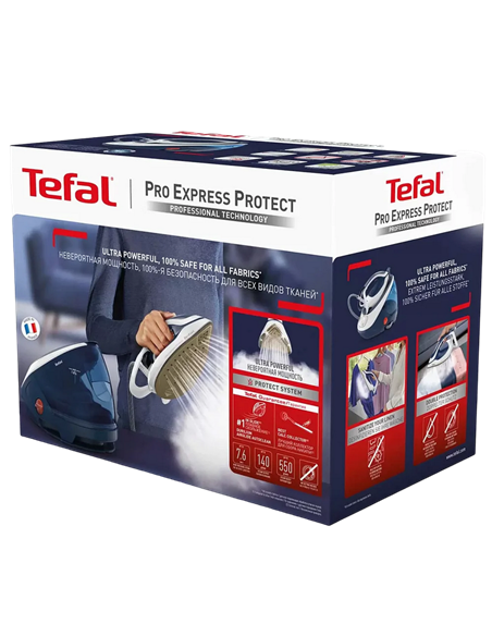 Утюг с парогенератором Tefal GV9221E0, 2600Вт, Синий