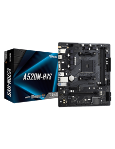 Материнская плата ASRock A520M-HVS, AM4, AMD A520, Micro-ATX