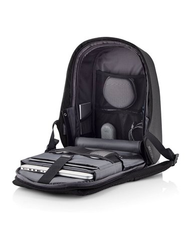 Rucsac pentru Laptop Bobby Hero Small, 13.3", Piele artificială, Negru