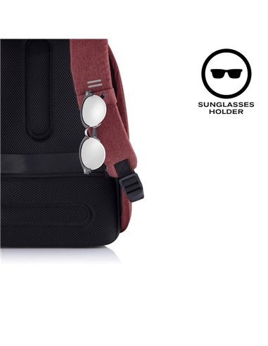 Rucsac pentru Laptop Bobby Hero Small, 13.3", Piele artificială, Roșu