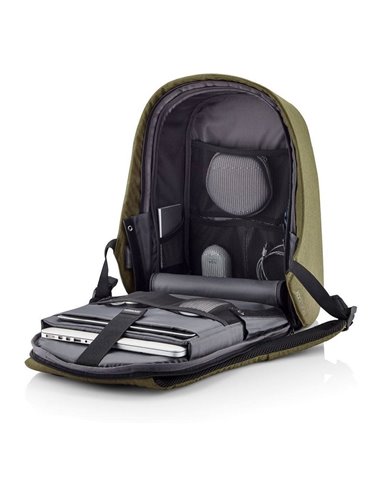 Rucsac pentru Laptop Bobby Hero Small, 13.3", Piele artificială, Negru