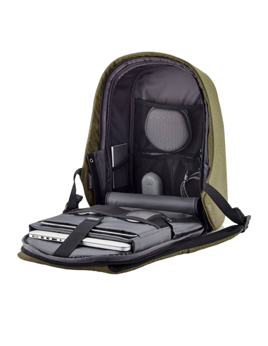 Rucsac pentru Laptop Bobby Hero Small, 13.3", Piele artificială, Negru