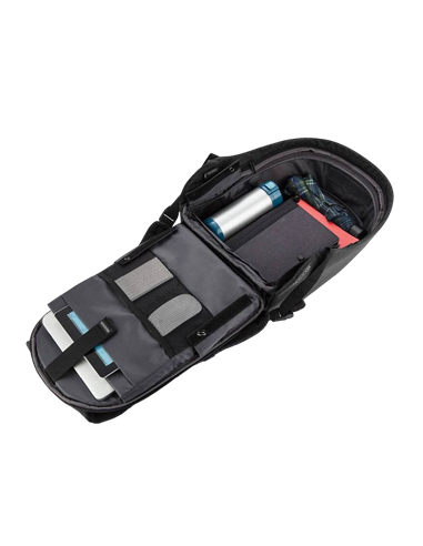 Rucsac pentru Laptop Bobby Hero XL, 17", Piele artificială, Gri