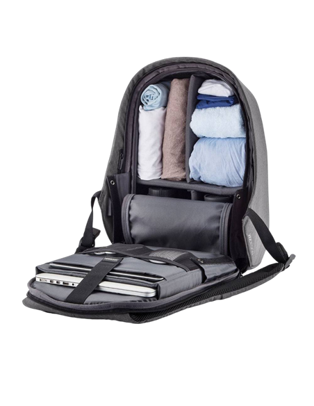 Rucsac pentru Laptop Bobby Hero XL, 17", Piele artificială, Gri