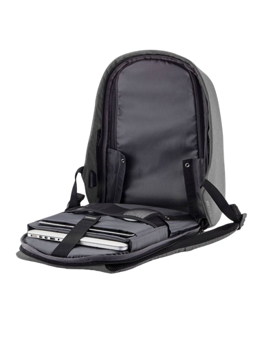 Rucsac pentru Laptop Bobby Hero XL, 17", Piele artificială, Gri