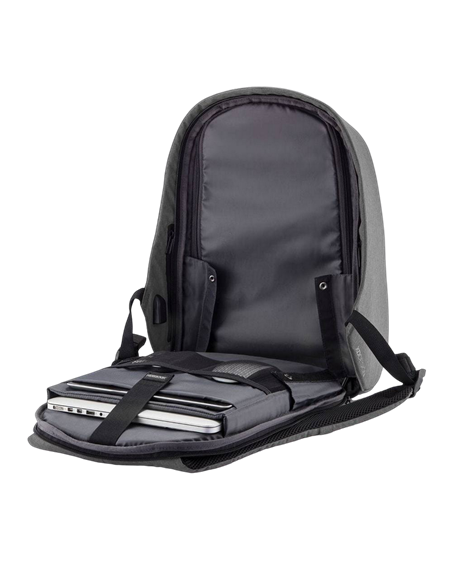 Rucsac pentru Laptop Bobby Hero XL, 17", Piele artificială, Gri