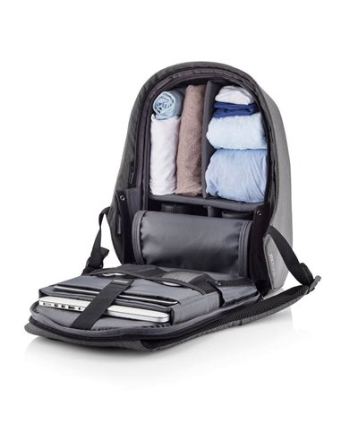 Rucsac pentru Laptop Bobby Hero XL, 17", Piele artificială, Gri