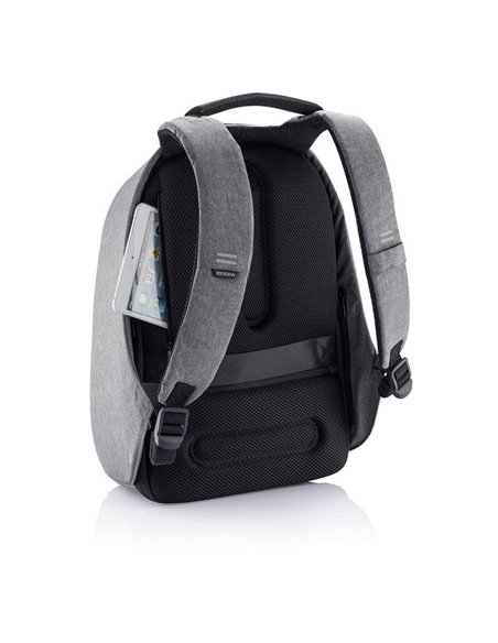 Rucsac pentru Laptop Bobby Hero XL, 17", Piele artificială, Gri