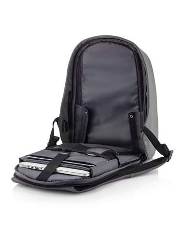 Rucsac pentru Laptop Bobby Hero XL, 17", Piele artificială, Gri