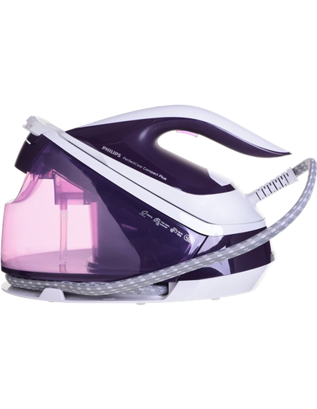 Утюг с парогенератором PHILIPS PerfectCare Compact Plus GC7933/30, 2400W, Фиолетовый