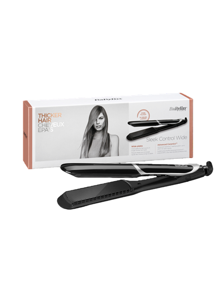 Выпрямитель для волос BaByliss Sleek Control Wide ST397E, Чёрный