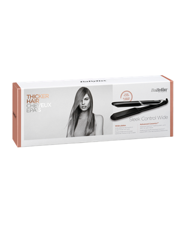 Выпрямитель для волос BaByliss Sleek Control Wide ST397E, Чёрный