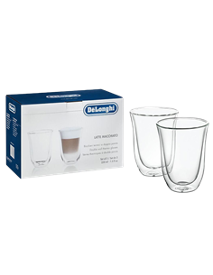 Set de pahare DeLonghi DLSC312, 220 ml 2 buc, Transparent¶