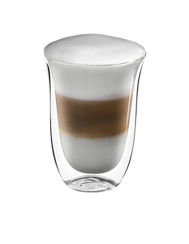 Set de pahare DeLonghi DLSC312, 220 ml 2 buc, Transparent¶