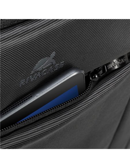 Geantă pentru Laptop RivaCase Central, 16", Poliester, Negru
