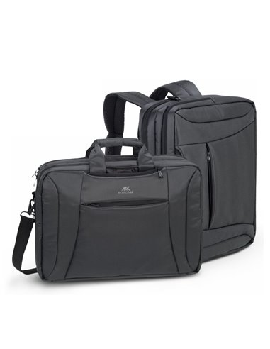 Geantă pentru Laptop RivaCase Central, 16", Poliester, Negru