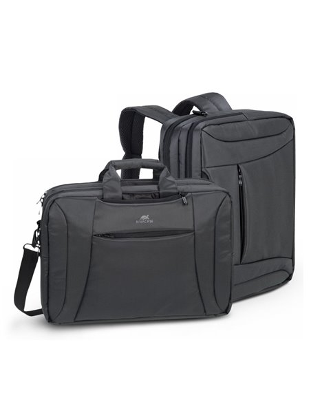 Geantă pentru Laptop RivaCase Central, 16", Poliester, Negru