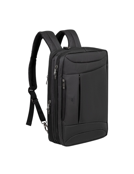 Geantă pentru Laptop RivaCase Central, 16", Poliester, Negru