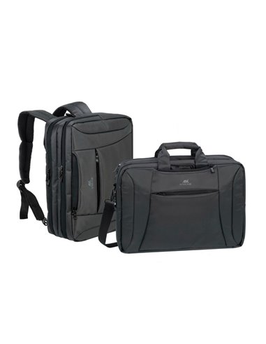Geantă pentru Laptop RivaCase Central, 16", Poliester, Negru
