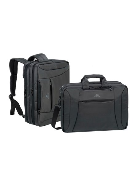 Geantă pentru Laptop RivaCase Central, 16", Poliester, Negru
