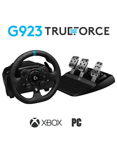 Игровой руль Logitech G923, Чёрный