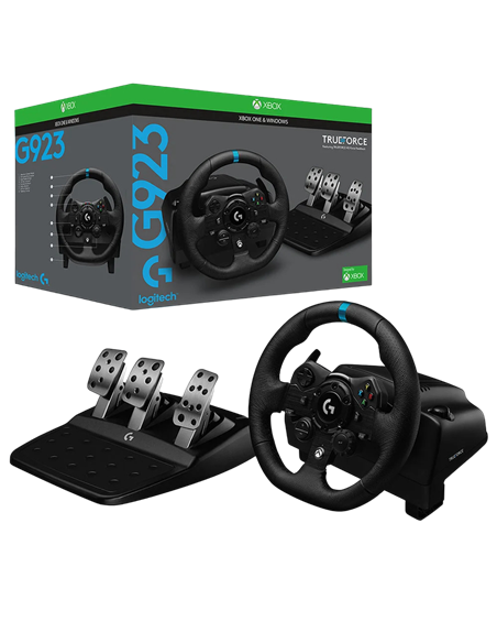 Игровой руль Logitech G923, Чёрный