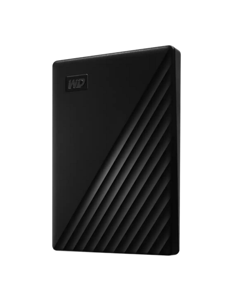 Внешний портативный жесткий диск Western Digital WD My Passport, 4 ТБ, Чёрный (WDBPKJ0040BBK-WESN)