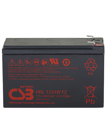 Baterie UPS 12V/   9AH CSB HRL 1234WF2 up to 8 Years