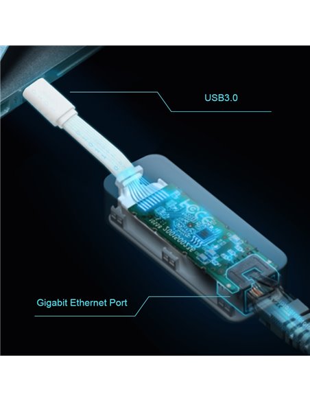 Adaptor de rețea TP-LINK UE300C, Alb