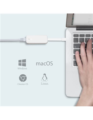 Adaptor de rețea TP-LINK UE300C, Alb