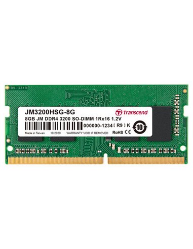 Оперативная память Transcend JM3200HSG-8G, DDR4 SDRAM, 3200 МГц, 8Гб