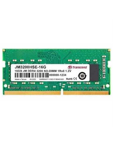Оперативная память Transcend JM3200HSE-16G, DDR4 SDRAM, 3200 МГц, 16Гб