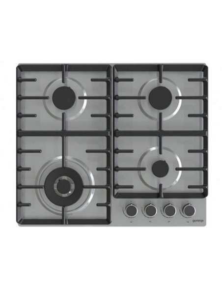 Plită pe gaz Gorenje GW 642 ABX, Oțel inoxidabil