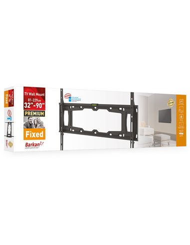 Suport fixat pe perete BARKAN E400+, Negru