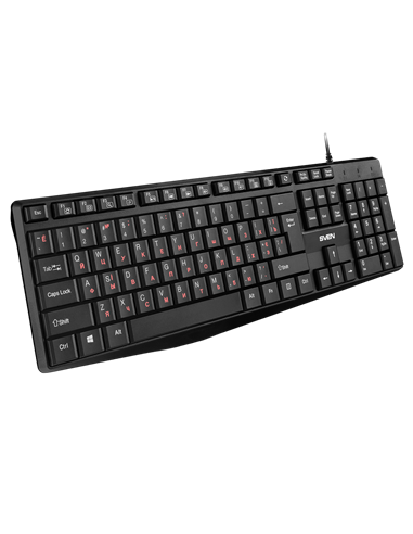 Tastatură SVEN KB-S305, Cu fir, Negru