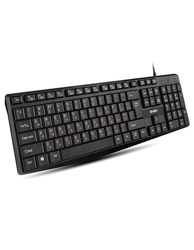 Tastatură SVEN KB-S305, Cu fir, Negru