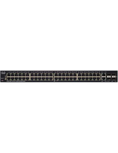 Сетевой коммутатор Cisco SF250-48, 4x 10/100 Мбит/с, 4x SFP