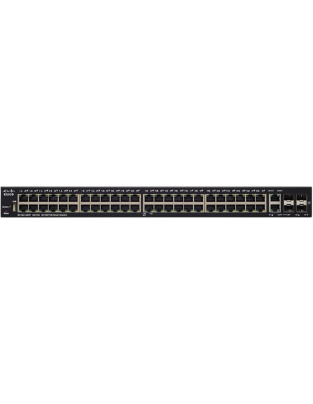 Сетевой коммутатор Cisco SF250-48, 4x 10/100 Мбит/с, 4x SFP