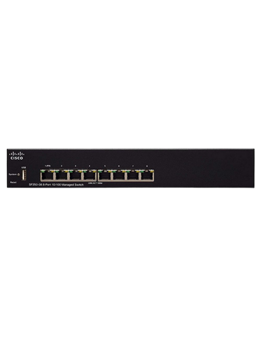 Сетевой коммутатор Cisco SF350-08, 8x 10/100 Мбит/с